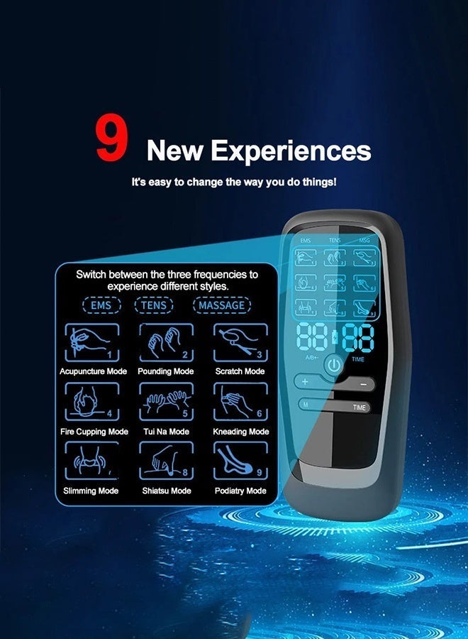 Bukela TENS Low Frequency Pulser Physiotherapy Device abs stimulator - EMS Muscle Stimulator + Back Pain Relief and Management (Includes Electrode Pads) - Image 4